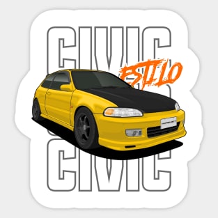 Honda Civic EG6 Sticker